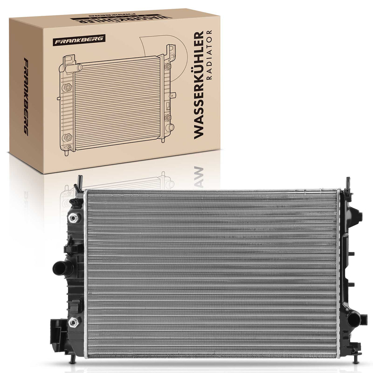 Radiatore Acqua Frankberg 1X per Opel Vectra C Signum Saab 9-3 Fiat Croma Cadillac 1.9L 13156387 51825587 63113A