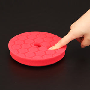 SPTA 1PC 3"(80mm)/5"(125mm)/6"(150mm) Smussato Hex-Logic Auto Spugna Lucidatura Tampone di Schiuma Per DA/RO/GA Buffer Lucidatore