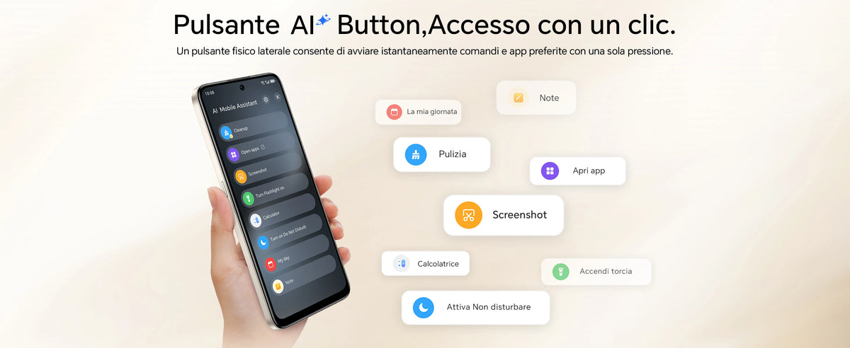 HONOR 400 Smart 4G Smartphone Dual SIM NFC Android 15, 6500mAh Dual Cell Batteria, 108MP+2MP con Pulsante AI Telefono, 6.77 Pollici 120 Hz Comfort Display, 5 stelle SGS&IP65