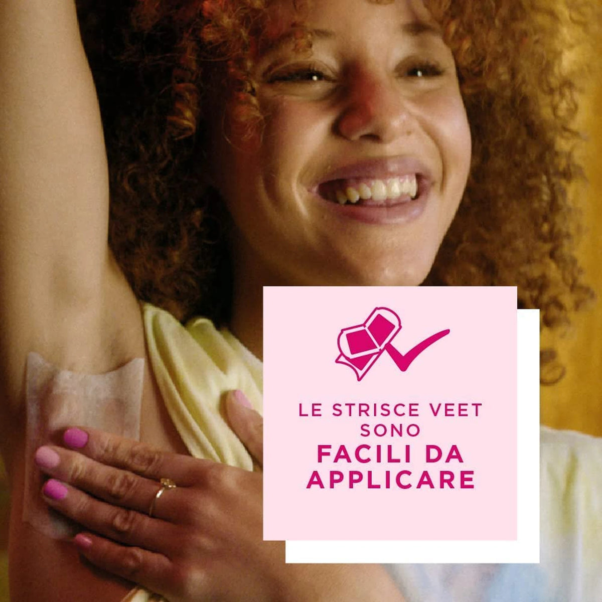 Veet Pure Strisce Corpo 16 pz Ipoallergeniche, strisce depilatorie per il corpo, varianti da 2, 3 o 5 confezioni, 32/48/80 strisce totali