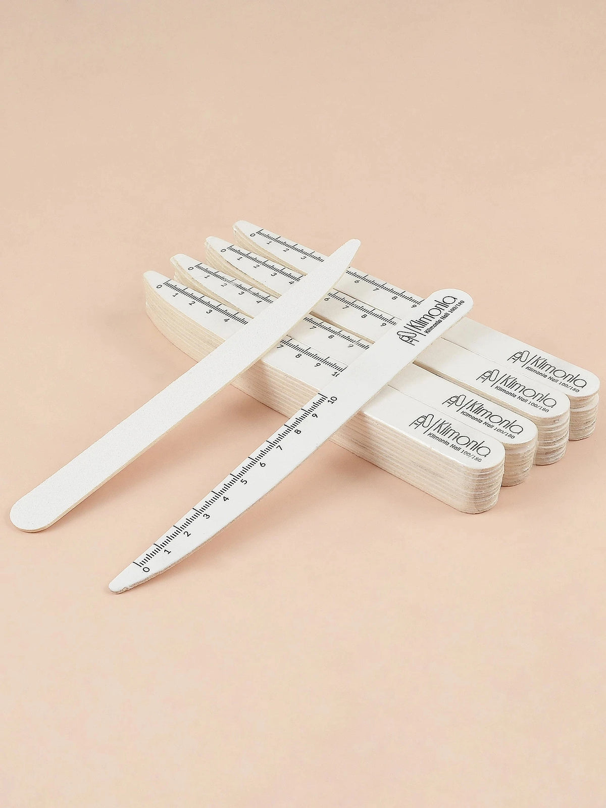 10/50/100 Pezzi di Lime per Unghie Professionali 100 180 in Legno Bianco, Carta Abrasiva per Unghie, Set di Strumenti per Manicure e Salone