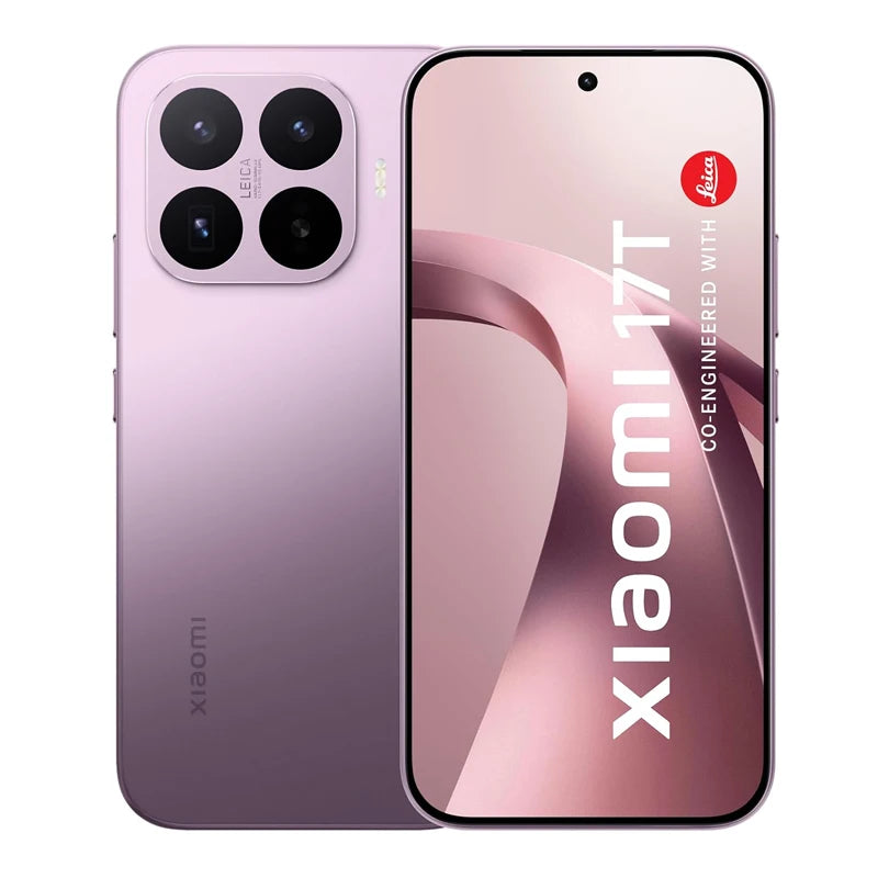 Smartphone Xiaomi 17T Versione Globale MTK Dimensity 8500-Ultra, Fotocamera Leica da 50MP, Display AMOLED da 6,59 pollici a 120Hz con protezione per gli occhi, Batteria da 6500mAh, NFC.