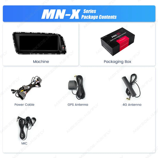 MEKEDE 8.8 "CarPlay Auto Android 14 Autoradio Radio Per Audi Q5 2010-2017 8 Core BT di Navigazione GPS DSP WIFI Lettori Multimediale