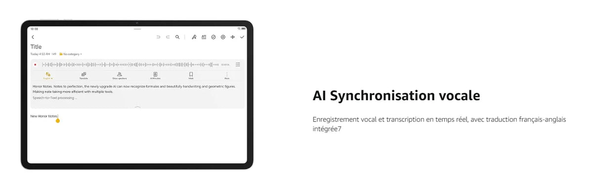 HONOR Pad 10 da 12,1 pollici, 120 Hz, display HONOR Eye Comfort da 2,5K, 8 GB/256 GB, Wi-Fi, batteria da 10.100 mAh, processore Snapdragon 7 Gen 3 a 4 nm, efficienza AI, 6 altoparlanti, Android 15, grigio
