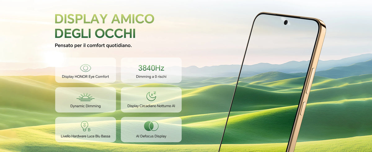 HONOR Magic8 Lite Smartphone 5G, Tripla Resistenza-IP69K, 7500 mAh, Fotocamera AI 108 MP con OIS, Display AMOLED da 6.79 Pollici Cellulari, AI Intelligente, Dual SIM, NFC