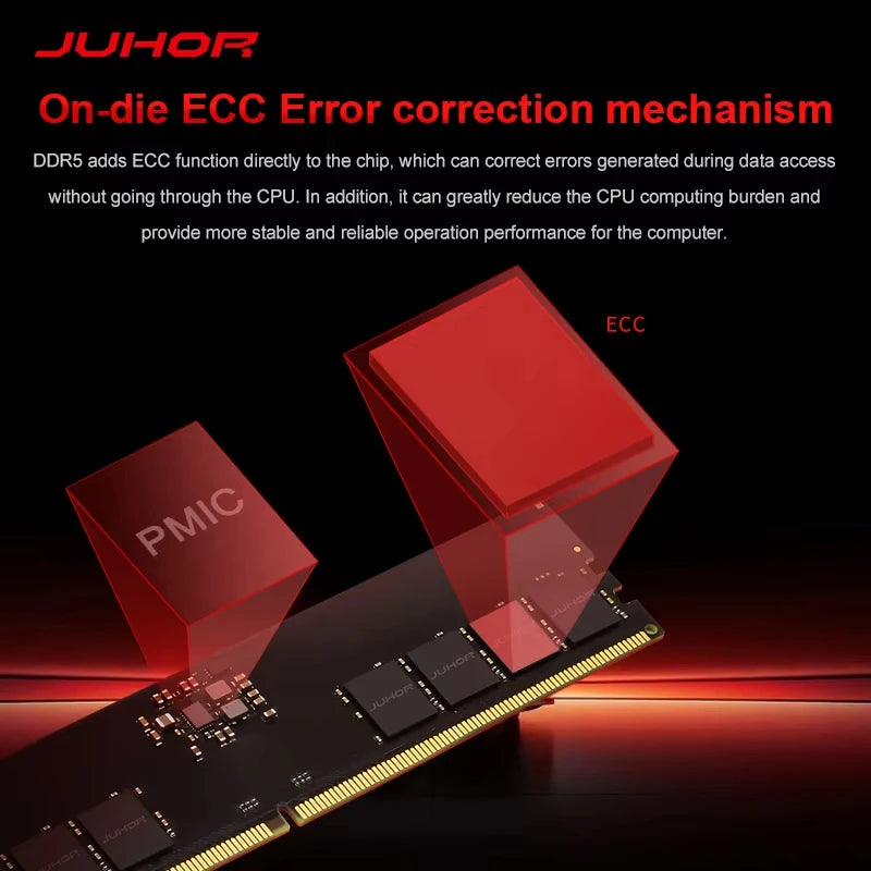 JUHOR RAM DDR5 16GB 6000MHz Memoria per Computer Desktop da Gaming Fai-da-te