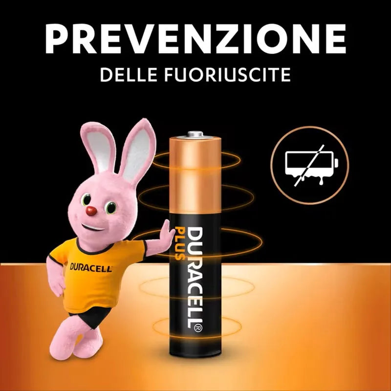 Confezione da 12 Batterie Alcaline Duracell AA Plus, Pacco da 4 Batterie a Lunga Durata