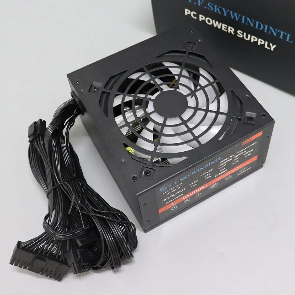 Fonte 500w PSU12V Alimentatori per PC Per Ufficio 500W 24pin ATX Alimentatore per computer PSU 500W Alimentazione per PC Gaming PC Gamer Sorgente Gioco
