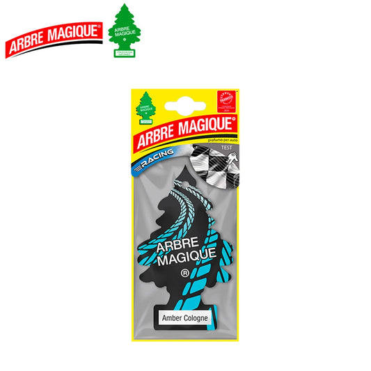 Confezione da 6, 12 o 24 Arbre Magique Amber Cologne, profumatori auto da appendere, fragranza legnosa e avvolgente, formato scorta per auto, furgone, armadio e piccoli ambienti