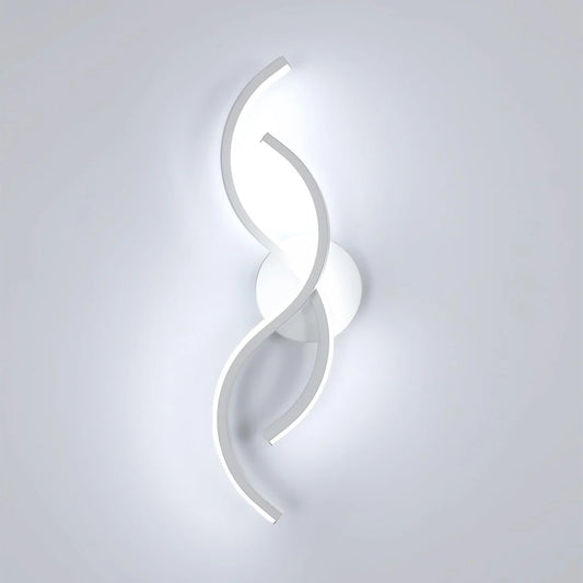 Moderna applique da parete per interni a LED bianco, lampada da parete bianca fredda 6500K per piccoli spazi, bagno, corridoio, scala, ingresso