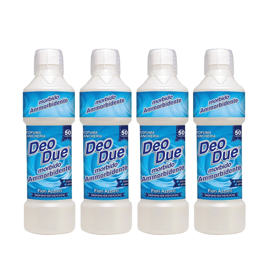 4x Deo Due Ammorbidente 1L 50lav. Totale 200lav.