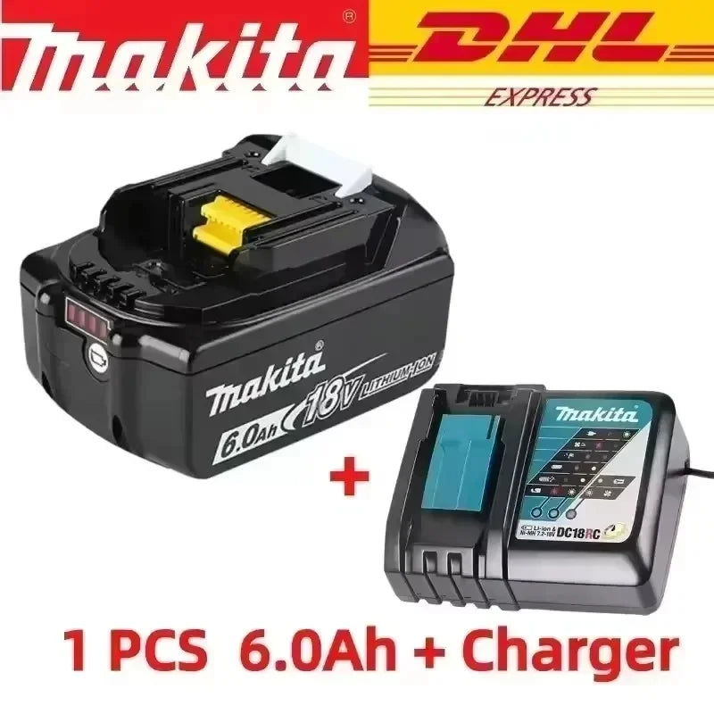 Spedita dalla Francia, nuova batteria Makita 6ah 18V 6ah bl1830b bl1840 bl1860 bl1815 bl1850b bl1850, batteria al litio di ricambio