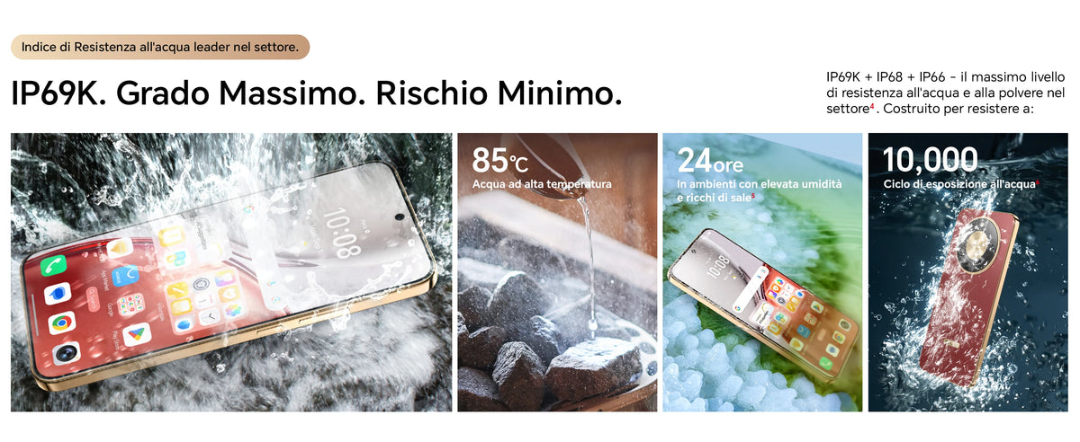 HONOR Magic8 Lite Smartphone 5G, Tripla Resistenza-IP69K, 7500 mAh, Fotocamera AI 108 MP con OIS, Display AMOLED da 6.79 Pollici Cellulari, AI Intelligente, Dual SIM, NFC