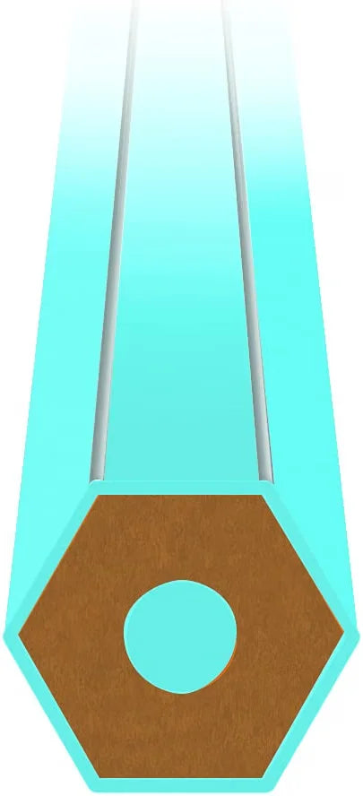 Pastelli Giotto Stilnovo 24 Colori Mina 33 mm Forma Esagonale Spazio Nome Vernice Base Acqua 18 cm Scuola