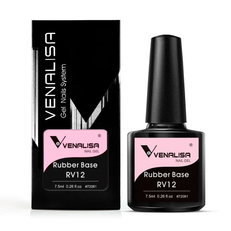VENALISA Base in Gomma Cappotto Colore Gel per Unghie Smalto Gelatina Semi Trasparente Francese per Unghie Camouflage Soak off UV LED Gel per Unghie Smalto
