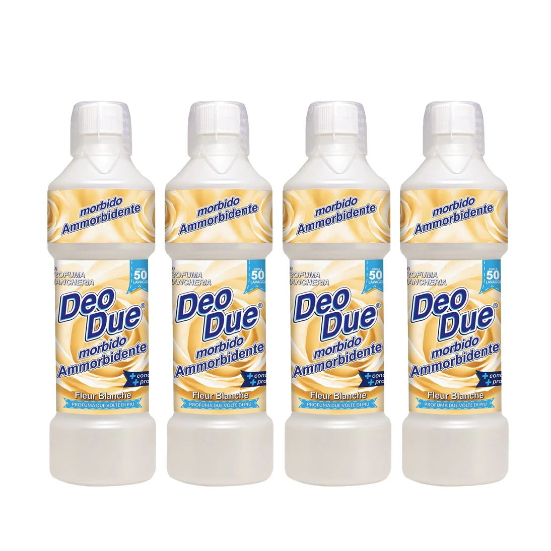 4x Deo Due Ammorbidente 1L 50lav. Totale 200lav.