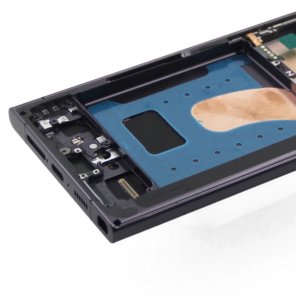 Per Samsung S23 Ultra 5G AMOLED Display LCD Touch Screen con cornice Digitizer Sostituzione compatibile con SM-S918B G918