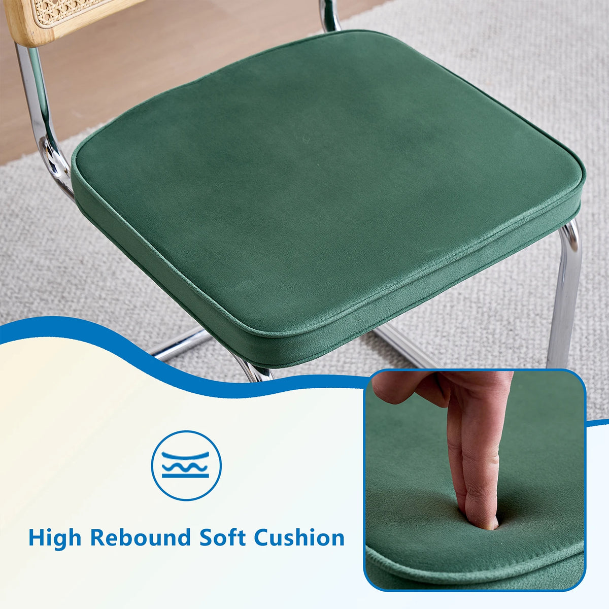 EGOONM Set di 2/4 sedie da pranzo retrò sedia in rattan di plastica casa camera da letto scrivania schienale sgabello arco computer ufficio sedile imbottito