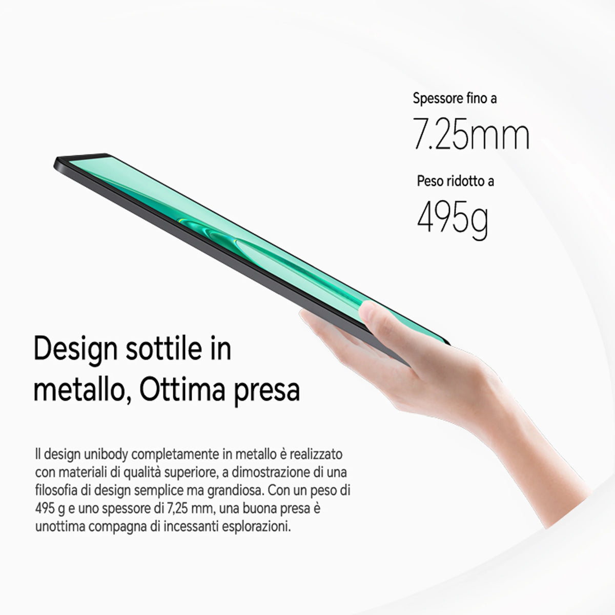 HONOR Pad X8a Tablet da 11", Display con Protezione degli Occhi a 90Hz, Batteria da 8300mAh, 4 Altoparlanti, Android 14, WiFi, Space Gray