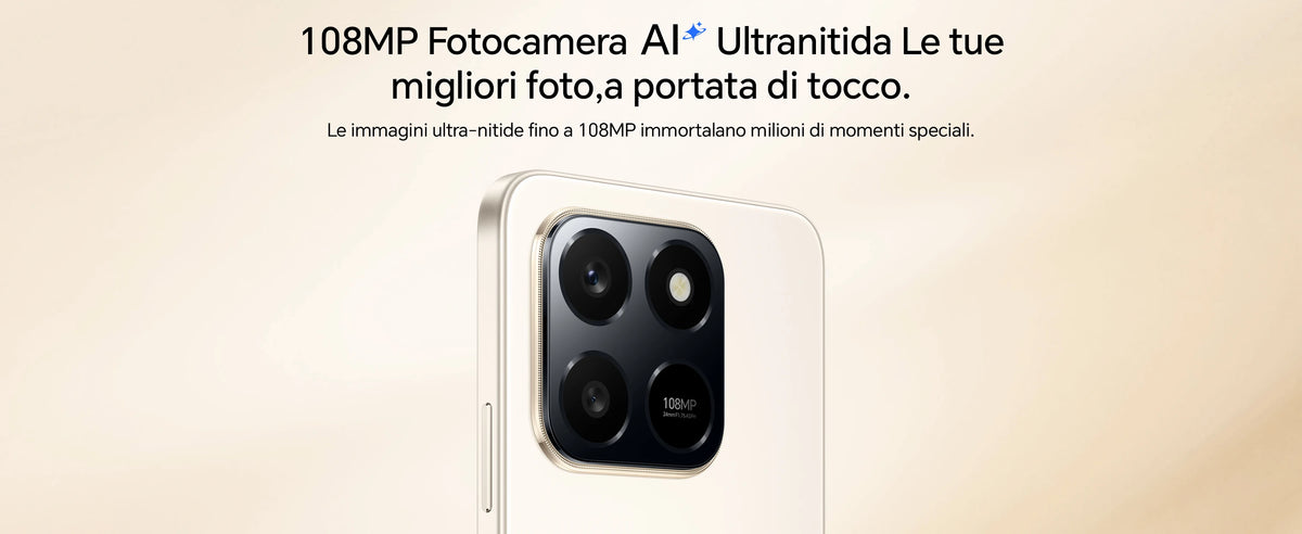 HONOR 400 Smart 4G Smartphone Dual SIM NFC Android 15, 6500mAh Dual Cell Batteria, 108MP+2MP con Pulsante AI Telefono, 6.77 Pollici 120 Hz Comfort Display, 5 stelle SGS&IP65