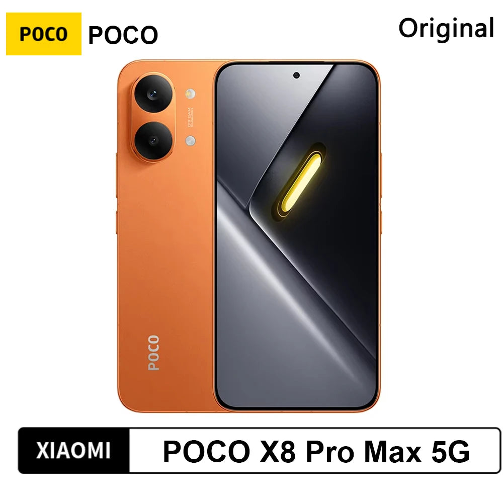 POCO X8 Pro Max 5G Versione Globale Smartphone NFC, Batteria da 8500mAh, Dimensity 9500s, Display AMOLED 1.5K 120Hz da 6.83''