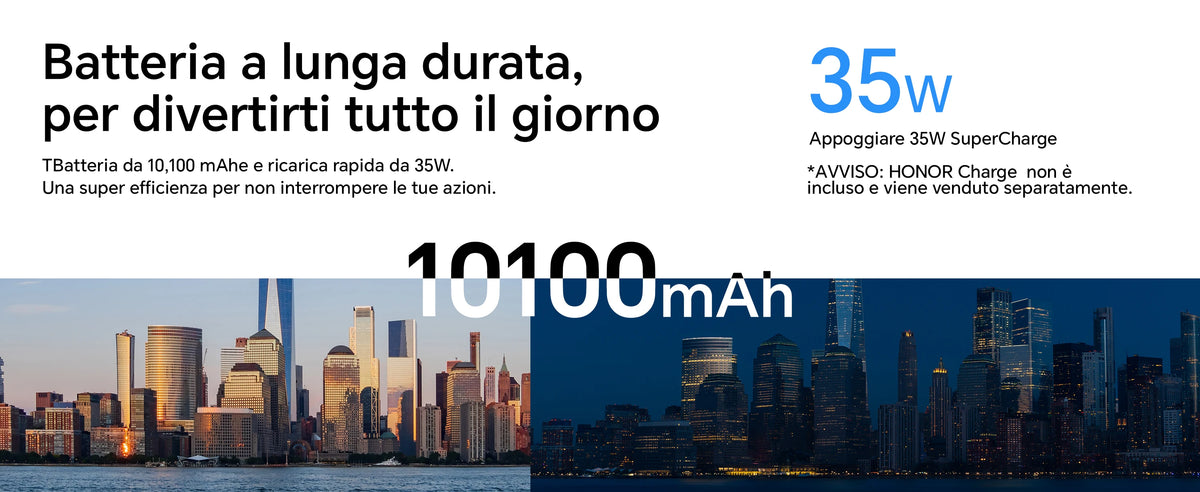HONOR Pad 10 da 12,1 pollici, 120 Hz, display HONOR Eye Comfort da 2,5K, 8 GB/256 GB, Wi-Fi, batteria da 10.100 mAh, processore Snapdragon 7 Gen 3 a 4 nm, efficienza AI, 6 altoparlanti, Android 15, grigio