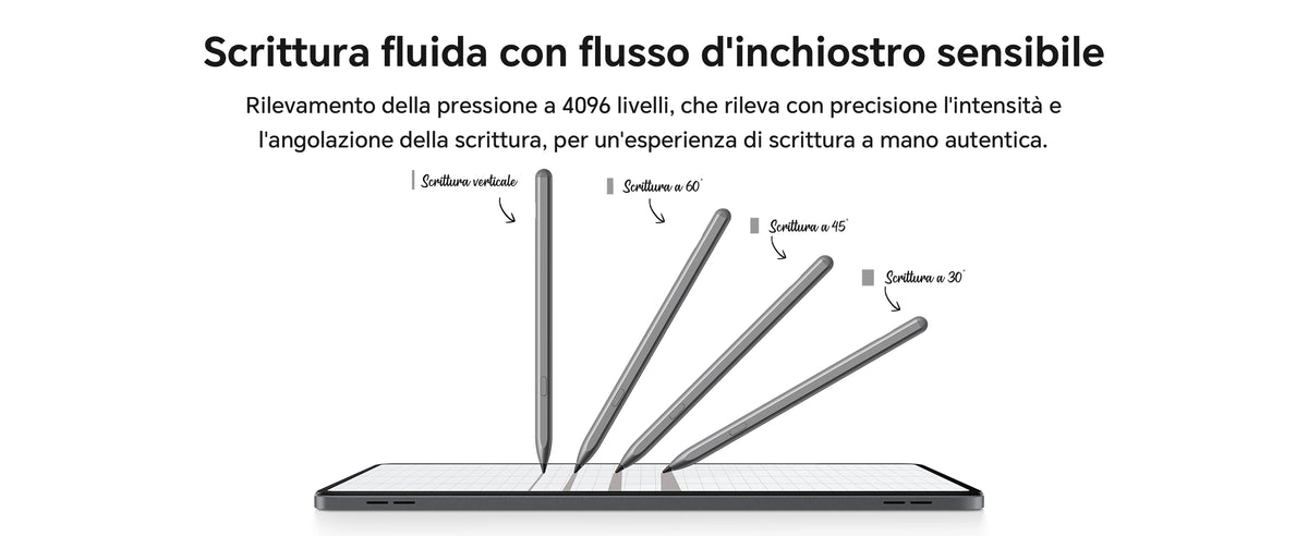 HONOR CHOICE penna per HONOR Pad 10/9/X9a, ad alta sensibilità, Palm Rejection, penna touch per tablet con rilevamento dell'inclinazione, penna capacitiva con 1 punta di ricambio