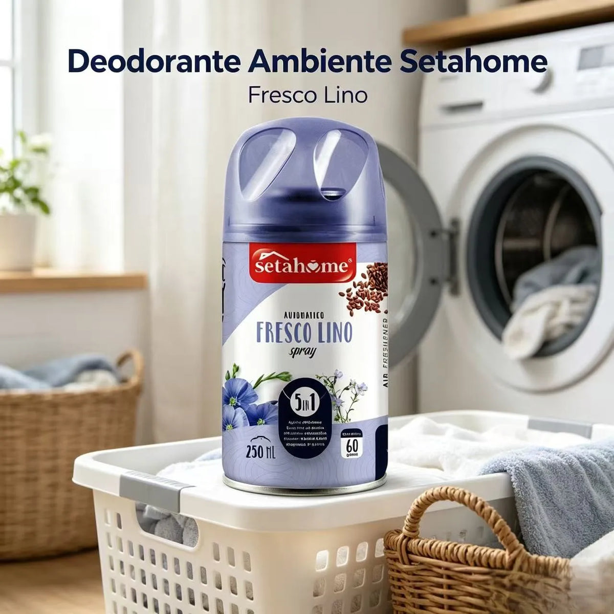 Set 6 Ricariche Spray Deomatic da 250 ml per Profumatori Ambiente, Ricarica Universale Deodorante per Ambienti, Diffusore Profumo Intenso Ideale per Casa e Ufficio gusti assortiti