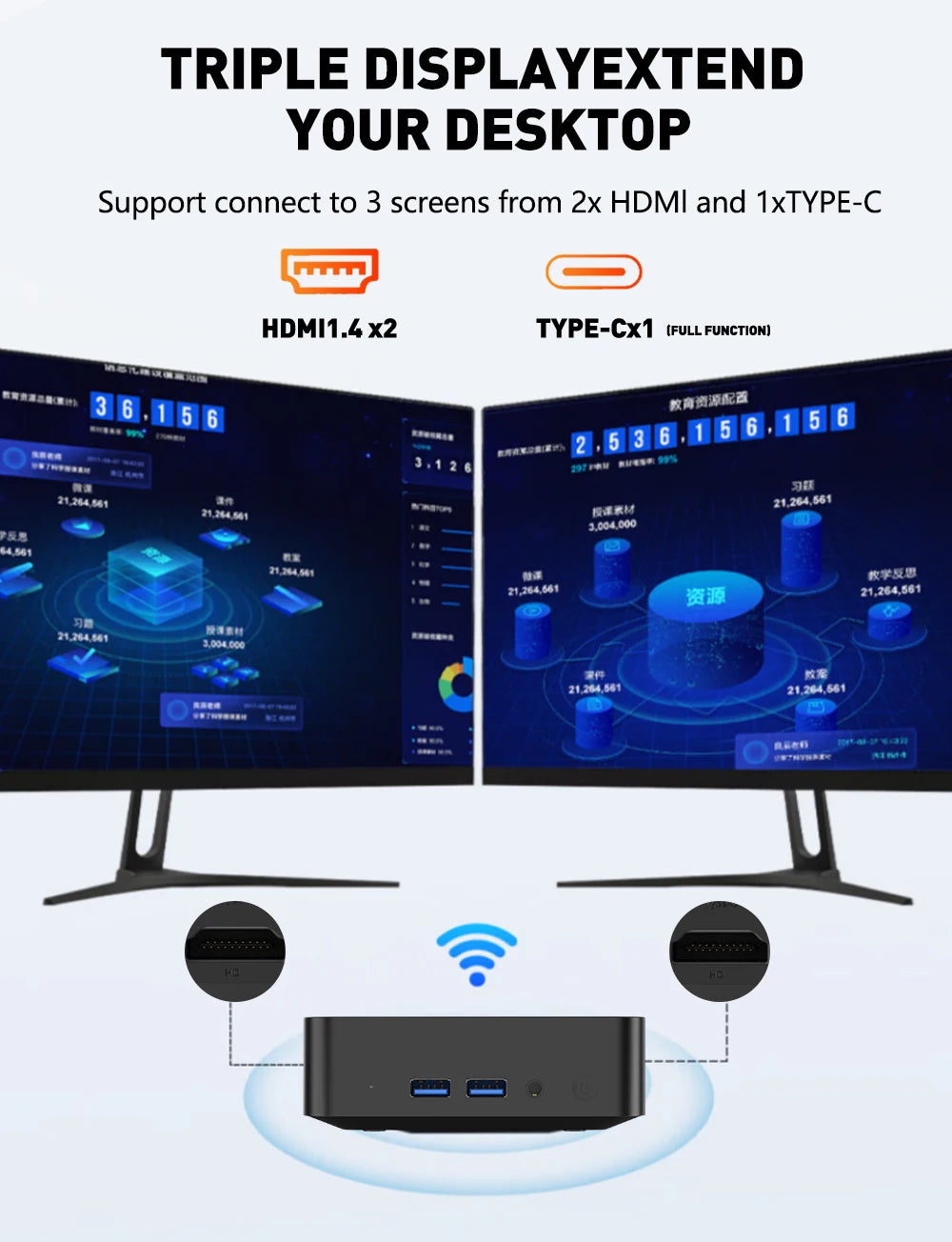 LENO NUOVO Mini PC Computer Portatile da Gaming 16GB RAM 1TB 2TB SSD Intel Core I9 10980HK Windows 11 Pro Office Wifi 6 BT5.2 PC