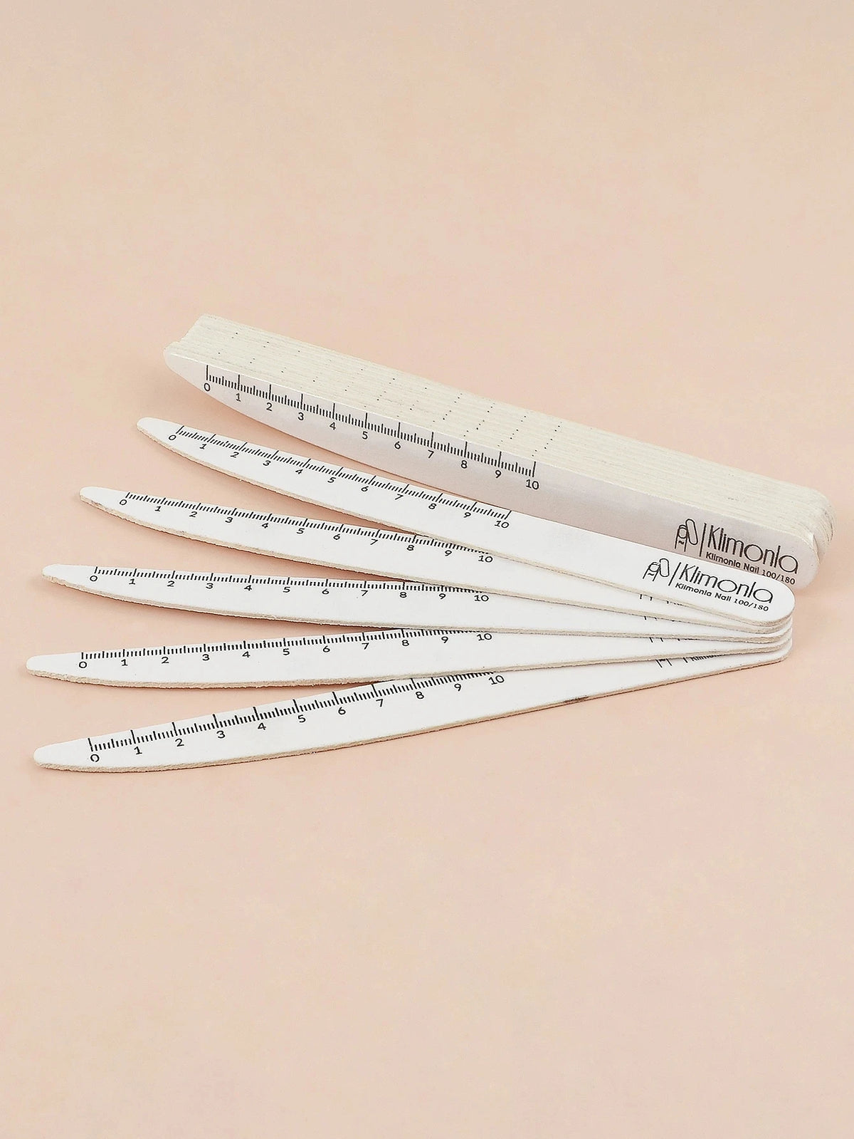 10/50/100 Pezzi di Lime per Unghie Professionali 100 180 in Legno Bianco, Carta Abrasiva per Unghie, Set di Strumenti per Manicure e Salone