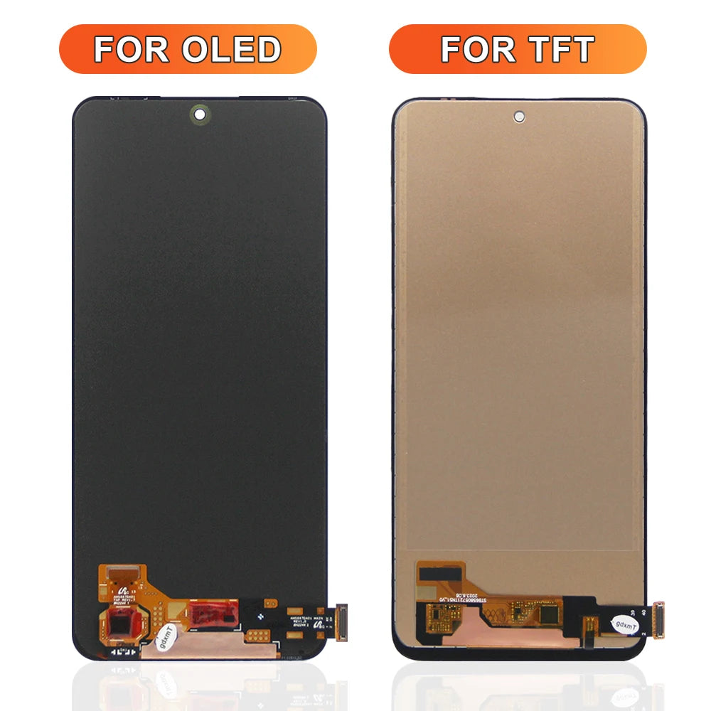 Schermo OLED per Xiaomi Redmi Note 12 4G 23021RAAEG muslimah Display Lcd Touch Screen con cornice per Redmi Note 12 4G LCD