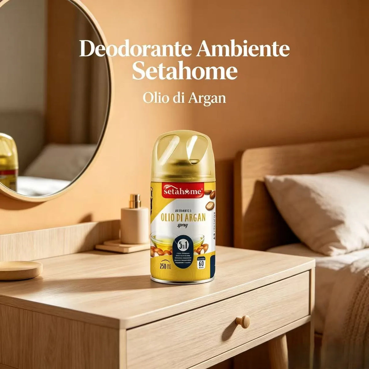 Set 6 Ricariche Spray Deomatic da 250 ml per Profumatori Ambiente, Ricarica Universale Deodorante per Ambienti, Diffusore Profumo Intenso Ideale per Casa e Ufficio gusti assortiti