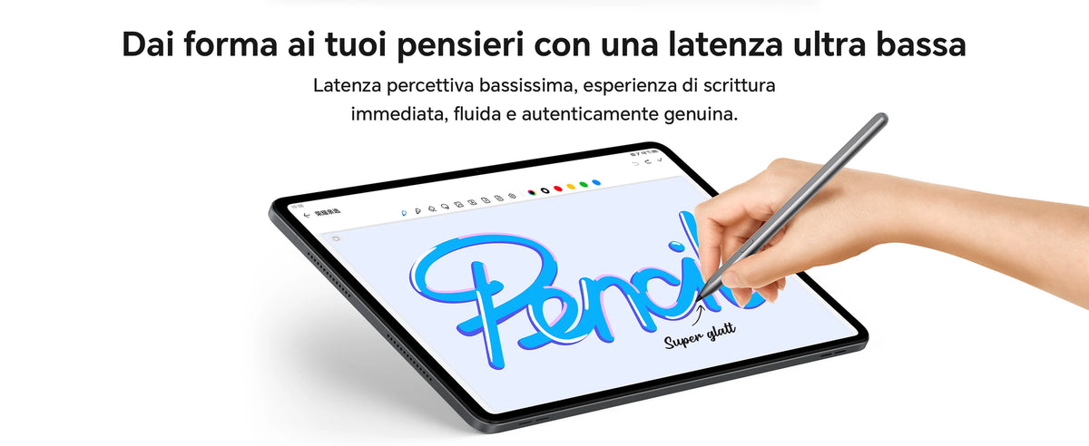 HONOR CHOICE penna per HONOR Pad 10/9/X9a, ad alta sensibilità, Palm Rejection, penna touch per tablet con rilevamento dell'inclinazione, penna capacitiva con 1 punta di ricambio