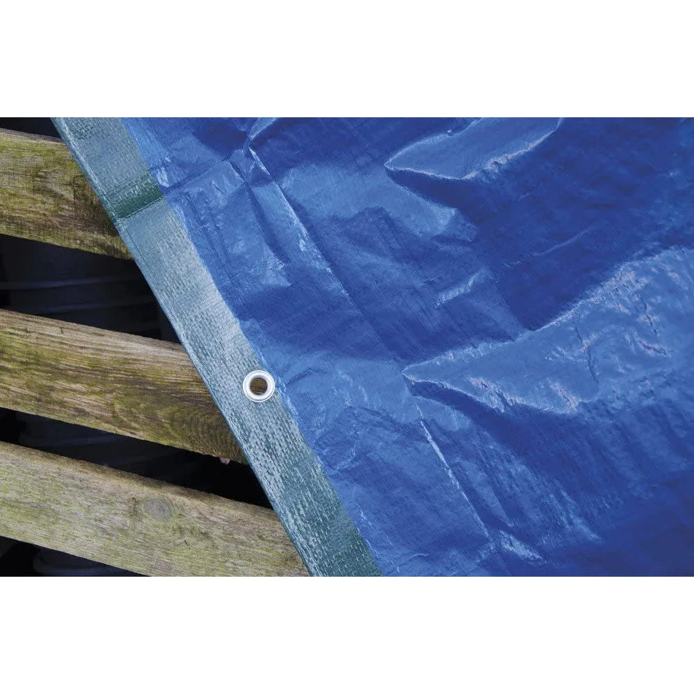 Telo Occhiellato Blu/Verde,Telone resistente, Telo Impermeabile,tessuto di alta qualità, multiuso, Adatto per Tetto,, con occhielli , ideale come regalo per familiari e amici, perfetto per cortili, giardini, patii e aree pis