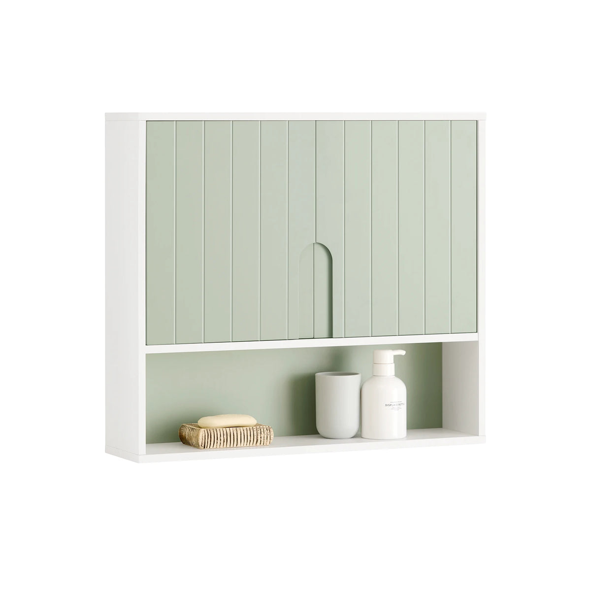 SoBuy BZR140-GR bagno e cucina Parete Bagno Armadio sospeso Armadio Bianco 60x15x54 cm