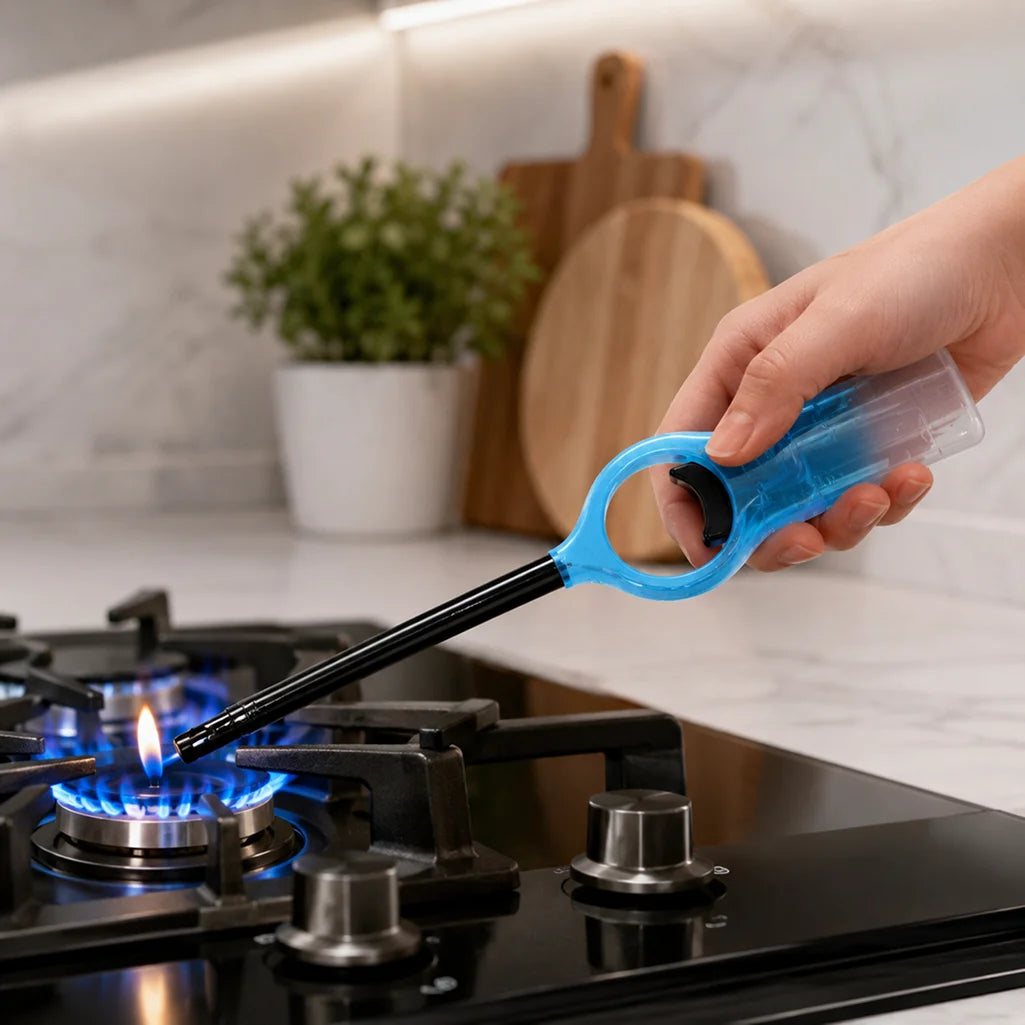Confezione da 20 accendigas Rocket Barney, accenditori multiuso dal design semplice e moderno per cucina, fornelli, candele, barbecue e uso quotidiano