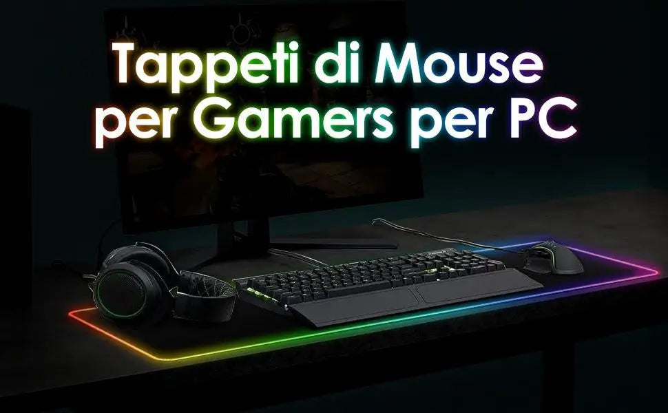 Tappetino Mouse XXL Gaming per Gioco PC, Extra Grande 800 * 300mm*40mm, Antiscivolo Impermeabile per Computer