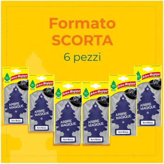 Confezione da 6, 12 o 24 Arbre Magique Duo Pack Black Rose, profumatori auto doppia unità, fragranza raffinata e vellutata, formato scorta per auto, furgone e piccoli ambienti