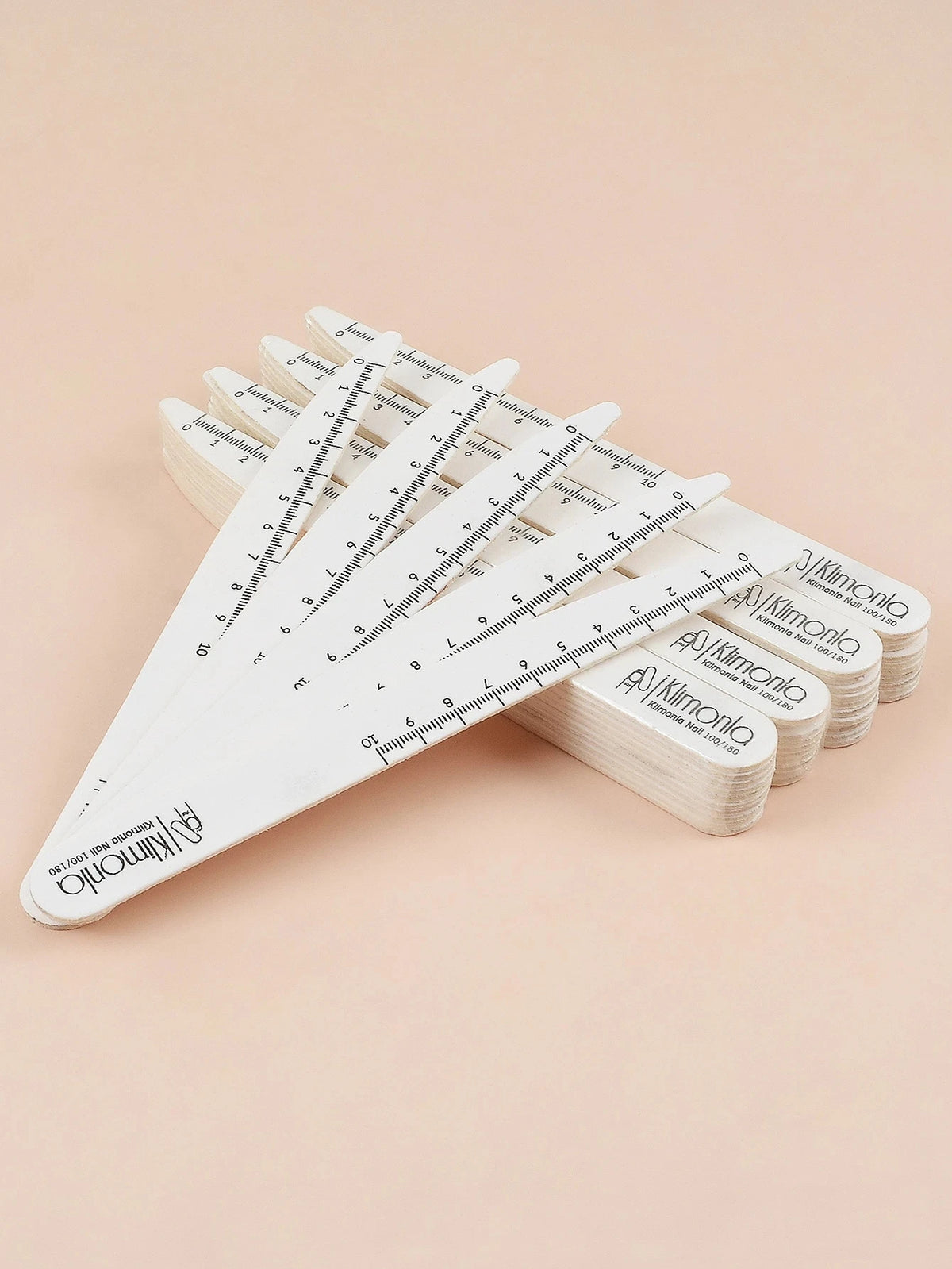 10/50/100 Pezzi di Lime per Unghie Professionali 100 180 in Legno Bianco, Carta Abrasiva per Unghie, Set di Strumenti per Manicure e Salone