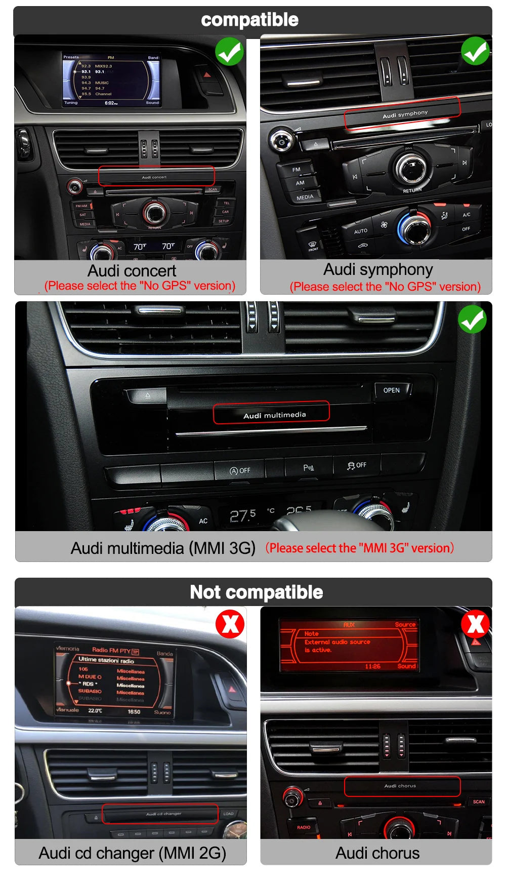 MEKEDE 8.8 "CarPlay Auto Android 14 Autoradio Radio Per Audi Q5 2010-2017 8 Core BT di Navigazione GPS DSP WIFI Lettori Multimediale