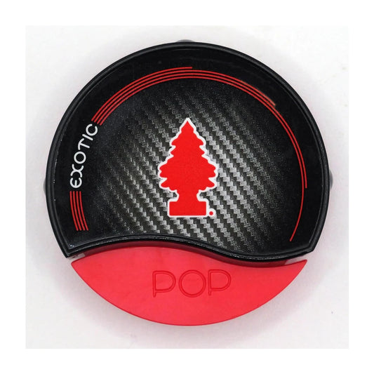 Confezione da 6 o 12 Arbre Magique POP Exotic, profumatori auto solidi, fragranza fresca e fruttata, formato scorta per auto, furgone, armadio e piccoli ambienti