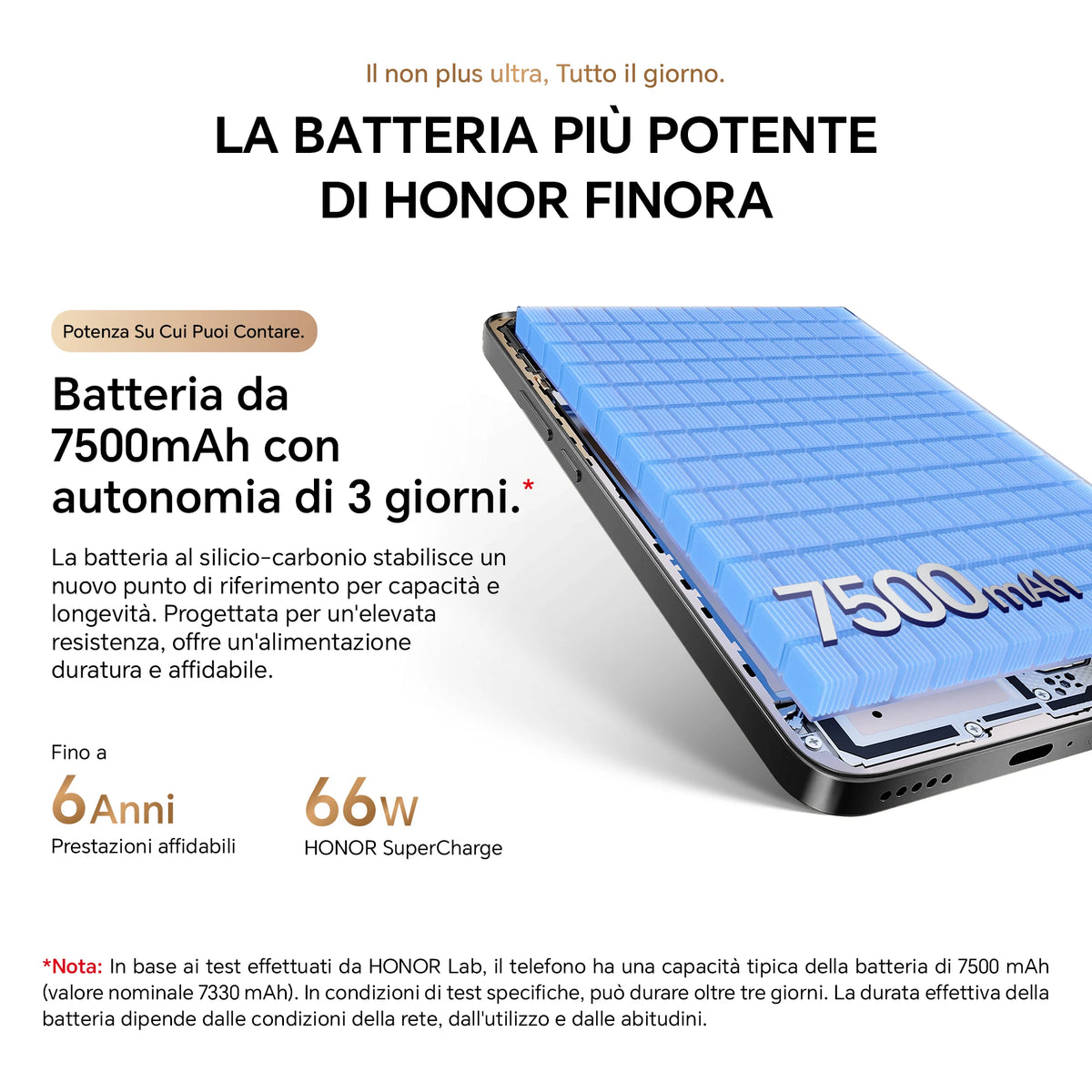 HONOR Magic8 Lite Smartphone 5G, Tripla Resistenza-IP69K, 7500 mAh, Fotocamera AI 108 MP con OIS, Display AMOLED da 6.79 Pollici Cellulari, AI Intelligente, Dual SIM, NFC