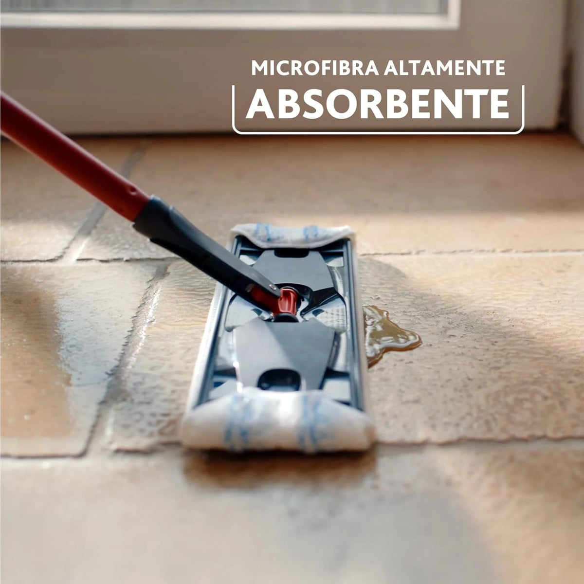 Confezione da 1 Vileda H2prO, sistema di pulizia per mocio piatto con separazione dell’acqua pulita da quella sporca, per pavimenti e pulizia domestica