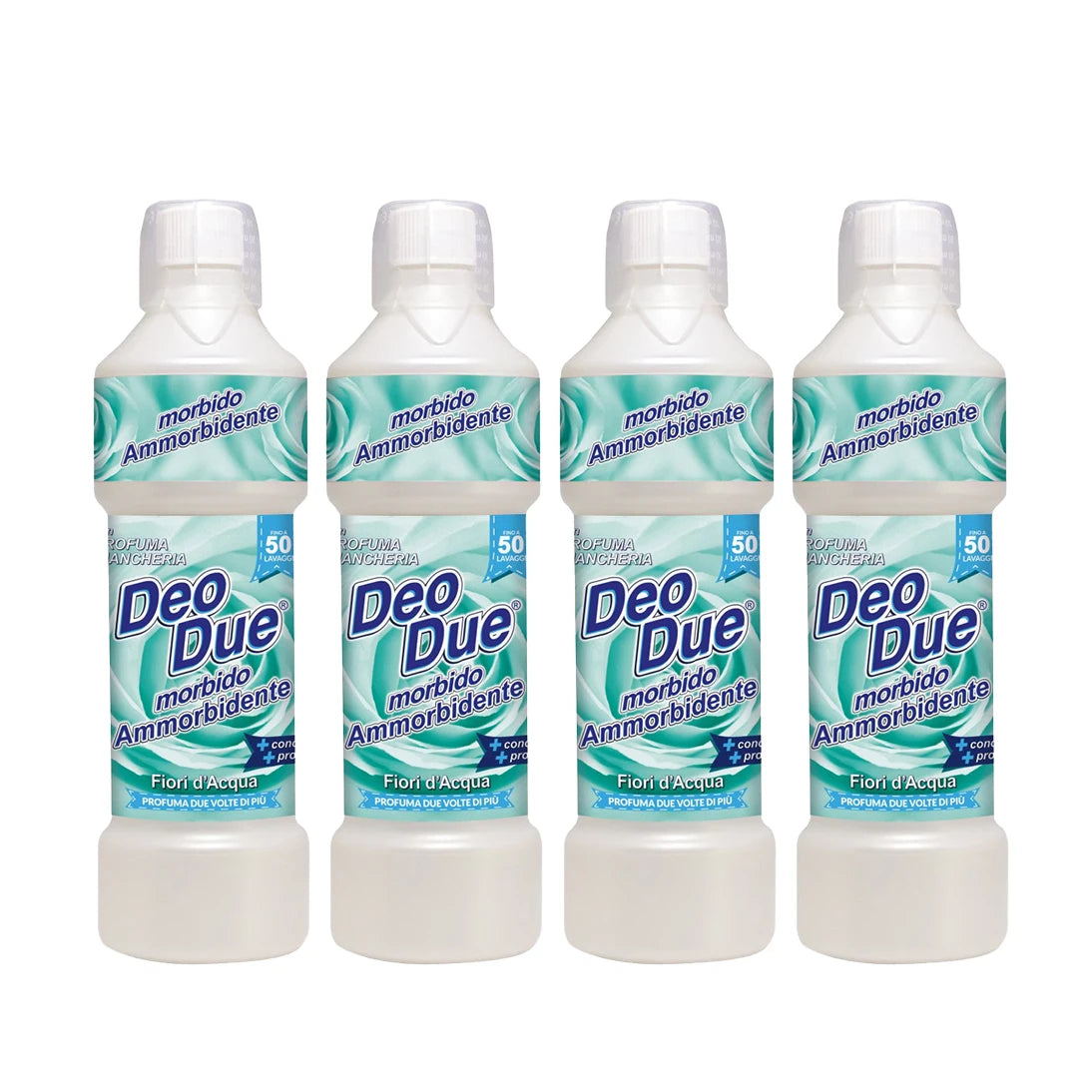 4x Deo Due Ammorbidente 1L 50lav. Totale 200lav.