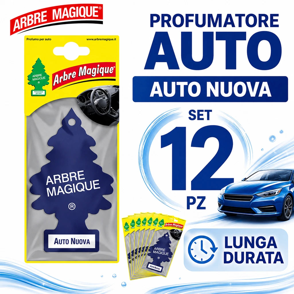 Confezione da 6, 12 o 24 Arbre Magique Duo Pack Black Rose, profumatori auto doppia unità, fragranza raffinata e vellutata, formato scorta per auto, furgone e piccoli ambienti