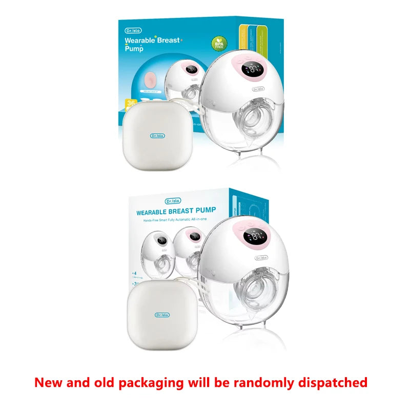 MAMIJOY Tiralatte elettrico indossabile 4 modalità 36 livelli di aspirazione Tiralatte a mani libere Raccoglitore di latte con flangia da 19/24 mm EB50