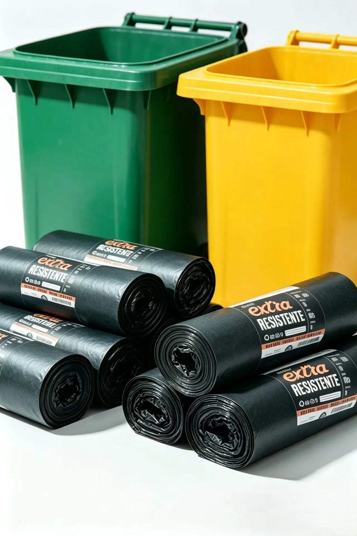 60PZ Sacco nero Extra Resistente, XL, 90 X120 cm 6 x 10pz -Sacco nero Extra Resistente per la raccolta indifferenziata del secco