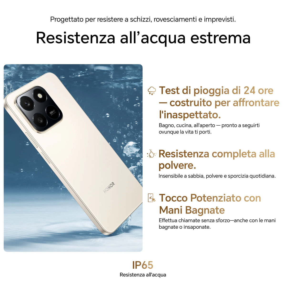 HONOR 400 Smart 4G Smartphone, Display 6.77" 120Hz, Batteria 6500mAh Doppia Cella, Fotocamera AI 108MP, Certificazione SGS 5 Stelle, Resistenza IP65, NFC, Dual SIM, Android 15