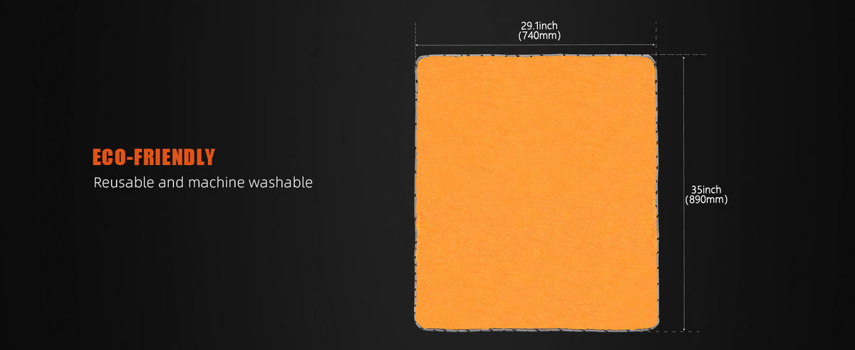 SPTA 1 Pezzo Asciugamano in Microfibra Arancione Altamente Assorbente per Auto, Panno Grande Anti-Graffio per Lavaggio Auto 60,5*78,5 cm