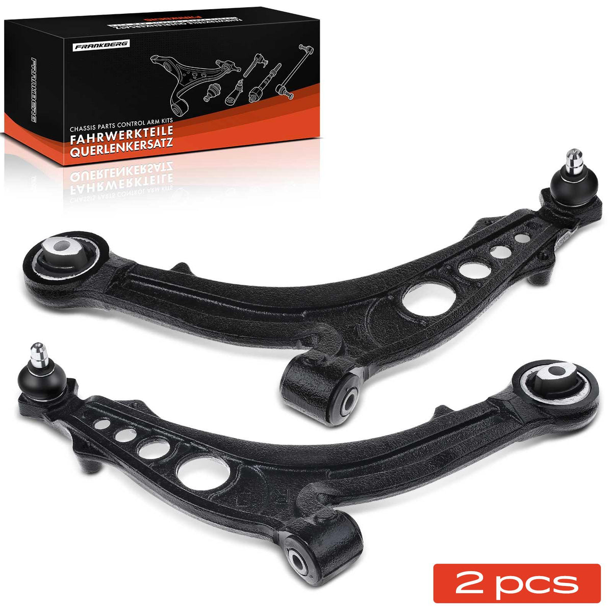 Frankberg 2x Braccio di controllo per asse anteriore per Fiat Grande Punto Panda box/hatchback 1999-2012 51842192 210153 19472 46551732 15768